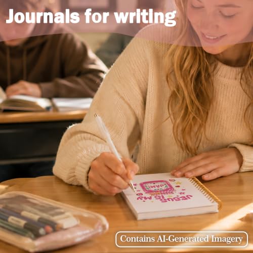 Christian Notebook Strawberry Church Notes Notebook for Women Girls - color: Jesus Jam Strawberry
