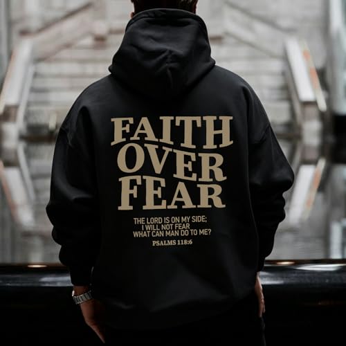 Christian Hoodies for Men Religious Faith Jesus Hoodie - color: Black04, size: Small