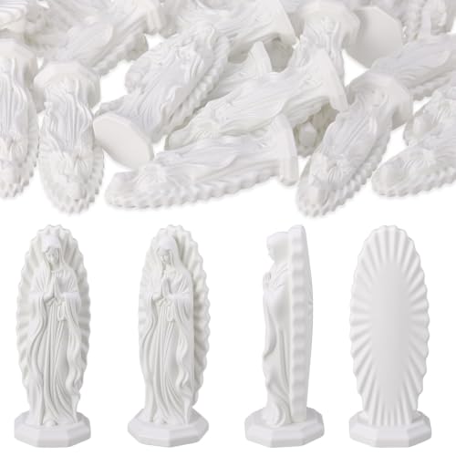 Geelin 50 Pcs Little Mary Figure Resin Mini Tiny Virgin Mary Figurines Bulk - style: Pray