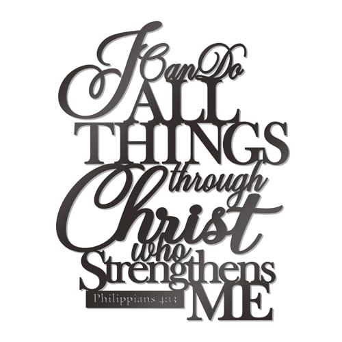 KOYILTD Christan Wall Art Bible Verse Wall Art Black Jesus Christian Decor