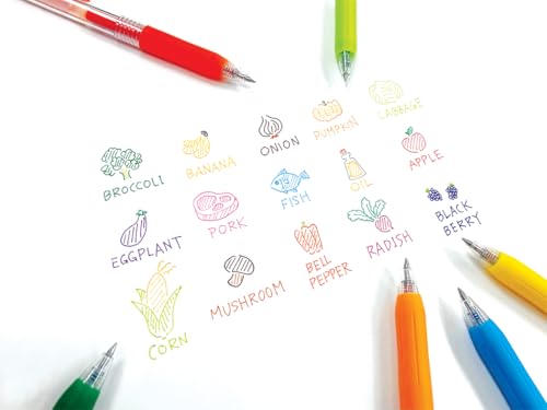 Zebra Pen SARASA Clip Retractable Gel Pen, Red Ink, 0.5mm, 12-Pack - color: Red