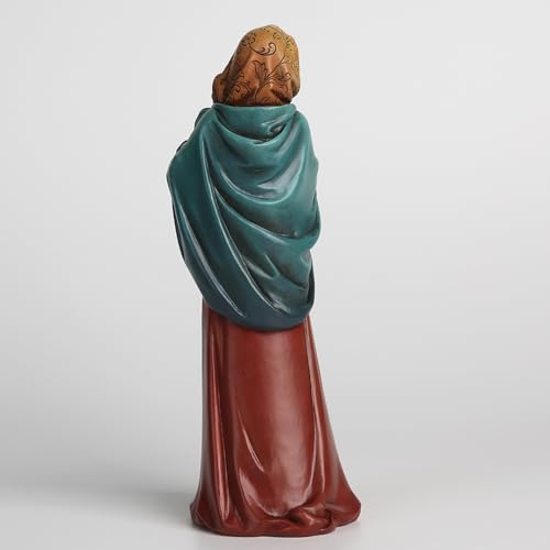BC Catholic Madonna of The Streets Statue, Blessed Virgin Mary Figure, Holy Mother Home Décor, Religious Gift 9.2" H, Renaissance Sculpture Handmade by Buildclassic