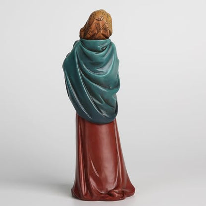 BC Catholic Madonna of The Streets Statue, Blessed Virgin Mary Figure, Holy Mother Home Décor, Religious Gift 9.2" H, Renaissance Sculpture Handmade by Buildclassic