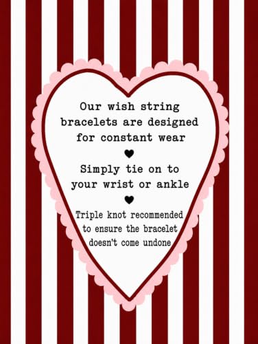Angels never leave wish string bracelet | Berevement memorial gift
