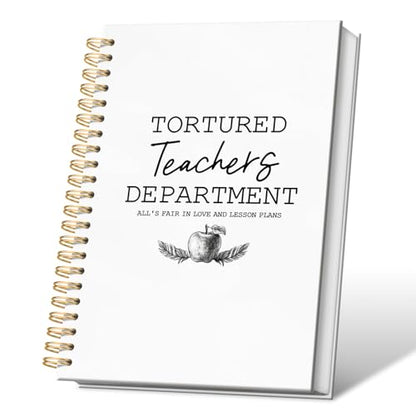 VONTP Funny Teacher Meeting Spiral Notebook Journal, 5.5x8.3 Inch - color: 002-teacher