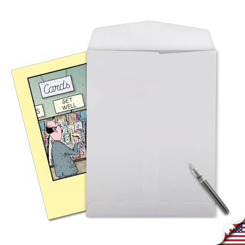 NobleWorks Jumbo Get Well Greeting Card w/Envelope Cartoon Humor J9745 - style: Get Well