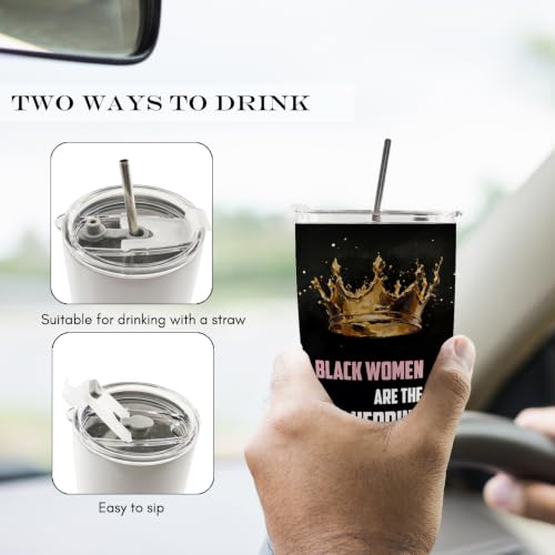 Inspirational Black Woman Gifts 20oz Travel Coffee Mug Tumbler - color: black2