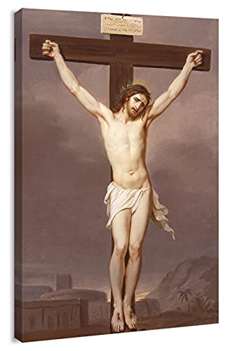 Canvas Print Wall Art - Crucifixion of Christ, 1827 by Josef Arnold The Elder - 12x18 inches - color: Crucifixion of Christ, size: 18"L x 12"W