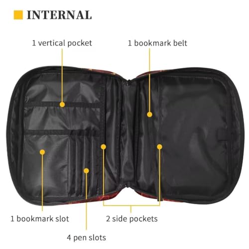 Coldinair Fire Bible Cover Case for Men Women,Bible Bags Book Covers Kids Scripture Carrying Case with Handle and Pocket,Bible Book Carrying Case Tote Handbag - color: Fire