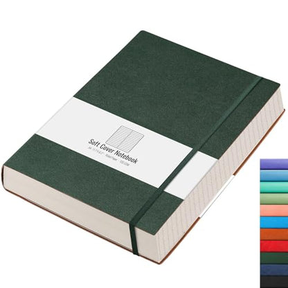 AHGXG College Ruled Notebook, 320 Pages, Large Journal A4 (8.5''×11') - color: Green, size: A4