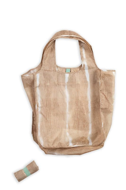 Pure Sage Reusable Grocery Bag - Stylish Shopping Bags for Groceries - Foldable Tote Bag - color: Natural Mood