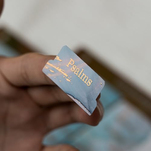 UPAFEXXI-Bible Tabs for Women and Men, 3D Gold Foil Embossed Lettering - color: Blue2