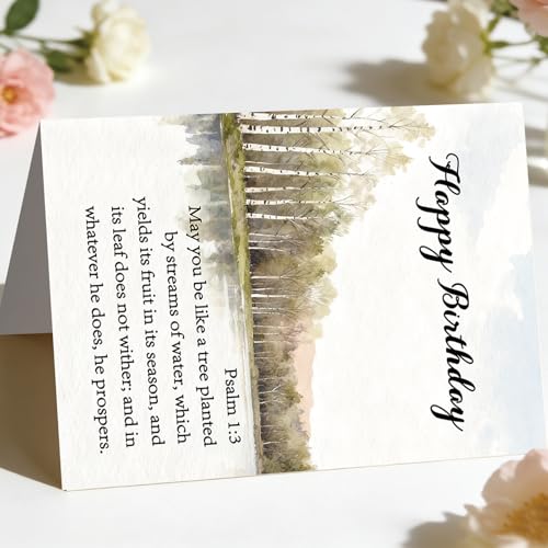 Christian Birthday Card Gift With Scripture for Men Women - style: AM-447