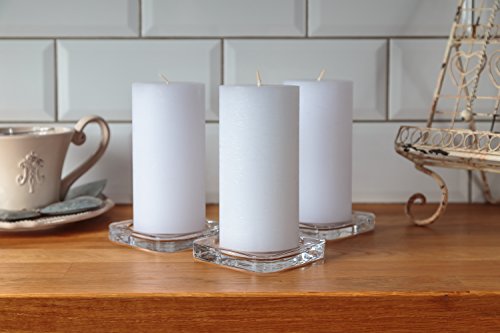 Melt Candle White Pillar Candles, Unscented, 3 Pack, 3 x 6 Inch - color: White, size: 3"x6" Pillar (3 pack)