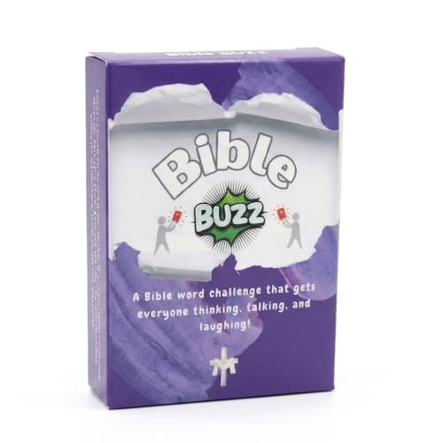 Bible Buzz – Christian Card Game for Families, Friends & Church Groups | Fun Bible Trivia Party Game | Faith-Based Gift for Game Night | Easy-to-Play Guessing Game
