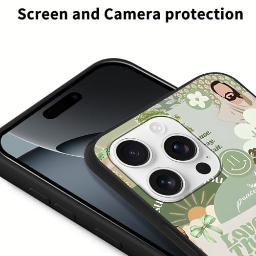 2 Pack God Jesus Collage Phone Case for Samsung Galaxy S21 FE 5G 6.4", Green Blue Bible Verse Christian Quotes Flower Design Cases for Girls Boy, Soft TPU Protective Cases for Samsung S21 FE - color: Jesus Collage, size: for Samsung Galaxy S21 FE 5G