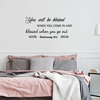 Christian Bible Verse Wall Decals, Living Room Scripture Wall Stickers