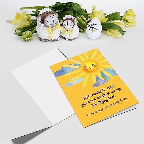 Cute Get Well Card for Men Women, Get Better Card for Him Her, Heartfelt Sympathy Cards, Funny Encouragement Recovery Cards