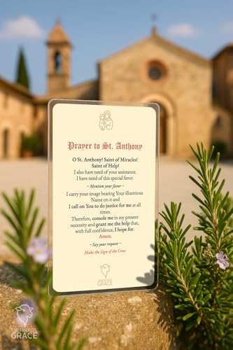 St. Anthony Catholic Prayer Cards, Laminated 5-Pack