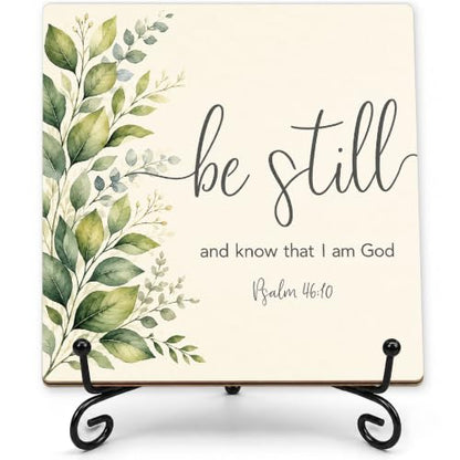 Be Still and Know That I Am God Wood Sign 5.1" Christian Decor(032 - color: Be still3