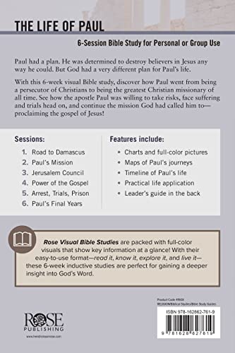 The Life of Paul Bible Study (Rose Visual Bible Studies)