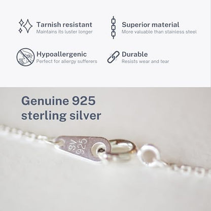 Sterling Silver Earrings Cross Threader for Women | Minimalist Chain Earrings Double Piercings | Dangle Earrings (Gold-plated sterling silver) - color: Sterling silver