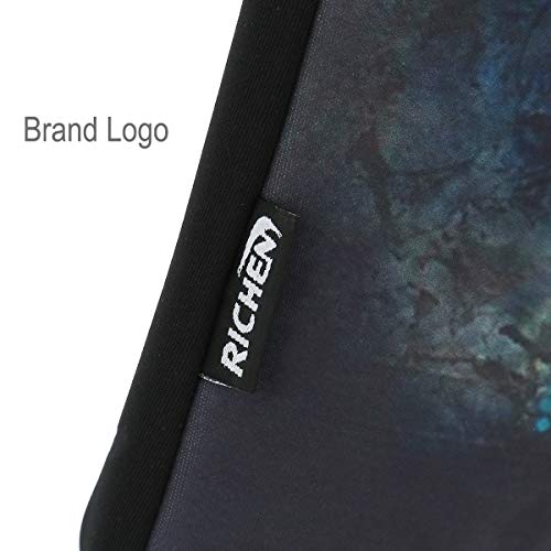 RICHEN 10 inch Messenger Bag Carrying Case Sleeve with Handle Accessory Pocket Fits 7 to 10-Inch Laptops/Notebook/Kids tablet (7-10.2 inch, Clock & Butterfly) - color: Clock & Butterfly, size: 7-10.2 inch