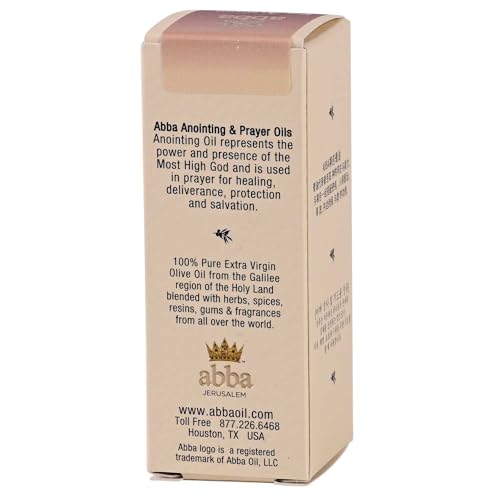 Dicksons Abba Jerusalem Anointing Prayer Oil, Scented Biblical Oil for Prayer, Worship, Home Devotion and Blessing .5 Ounce Favor and Abundance Fig Almond