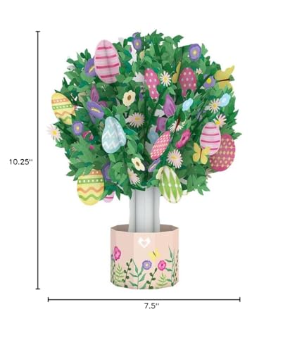 Lovepop Easter Egg Tree Pop-Up Paper Flower Bouquet, 10.25" Table Decor - color: Easter Egg Tree Bouquet