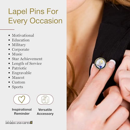 SHOP AWARDS AND GIFTS Service Recognition Lapel Pins - style: Exceeding Expectations (Pack of 18)
