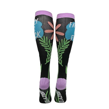 Cute and Funny Compression Socks for Women and Men with Funny Sayings - color: Fancy as Fuck