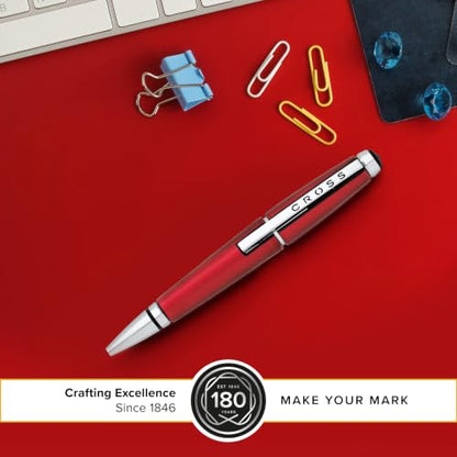Cross Edge Formula Red Selectip Rollerball Pen, Medium Point, Black Ink - color: Red