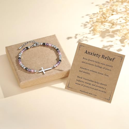 Adjustable Religious Gifts Cross Bracelet for Women Girl - style: Anxiety Relief