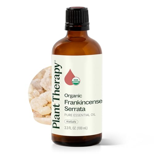 Plant Therapy Organic Frankincense Serrata Essential Oil 100 mL (3.3 oz) - size: 3.3 Fl Oz (Pack of 1)