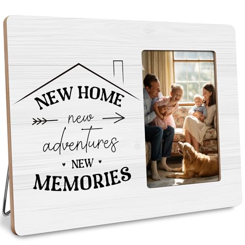 Housewarming Gifts New Home Picture Frame, First Time House Owner Gift, New Apartment Décor Frames Fits 4x6 Photo - color: Green
