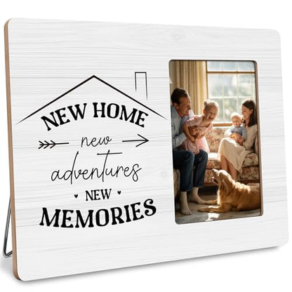 Housewarming Gifts New Home Picture Frame, First Time House Owner Gift, New Apartment Décor Frames Fits 4x6 Photo - color: Green