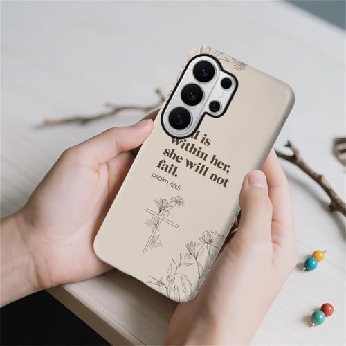 Compatible with Samsung Galaxy S26 Ultra Full Body Matte Case Hard Shell Shockproof Screen Lens Protection for Girl Boy Cute Pattern Christian Bible Verse Religious Scripture Jesus - color: Christian Bible Verse Religious Scripture Jesus, size: Samsung Ga