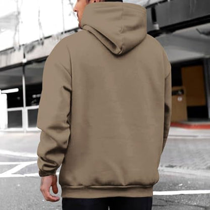 Christian Jesus Hoodies For Men Graphic Yahweh Hoodie Bible Verse God Sweatshirt Religious Faith Cotton Pullover Tops - color: Coffee, size: Small