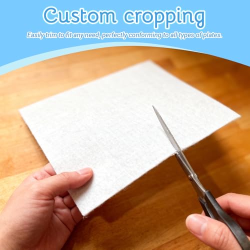 20 Pack Platter Storage Dividers - 15.8x11.8in Long Felt Porcelain Plate Dish Protectors, Serving Tray Separators Pads for Stacking in Cabinet or China Storage Containers