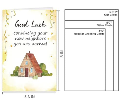 Funny Housewarming Card for Him Her, Perfect for Gifting to Friends Who Just Moved, Lighthearted and Full of Humor. - color: #3