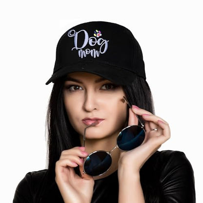Embroidered Baseball Cap for Women Men Adjustable Baseball Hat Black Baseball Cap Trucker Hat - color: Dog Paw
