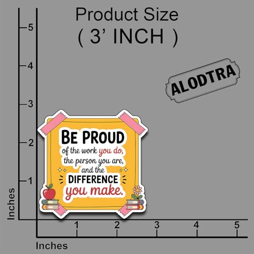 (3pcs) Be Proud of The Work You Do Motivational Work Quote Sticker for Laptop Water Bottle Aesthetic Vinyl Waterproof Encouragement Productivity Positivity Stickers. Size 2.8" - color: Be Proud of the Work You Do