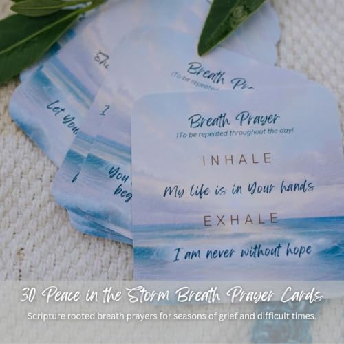 Grief Gifts for Women - Scripture Breath Prayer Cards for Loss & Comfort