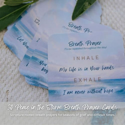 Grief Gifts for Women - Scripture Breath Prayer Cards for Loss & Comfort