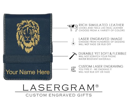 LaserGram Mini Padfolio with Notepad and Pen, Celtic Cross, Personalized Engraving Included (Black with Gold) - color: Black With Gold