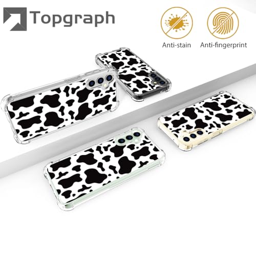 for Samsung Galaxy S24 & S25 Case - Black Cow Print - color: Black Cow Print, size: Galaxy S24 & S25