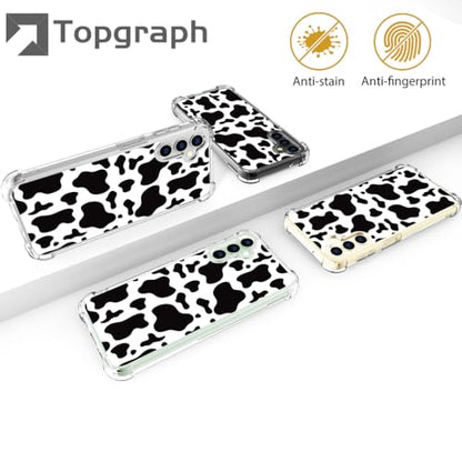 for Samsung Galaxy S24 & S25 Case - Black Cow Print - color: Black Cow Print, size: Galaxy S24 & S25