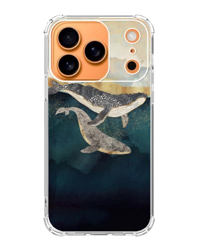 Ocean Whale Phone Case Compatible with iPhone 17 Pro Max, Trendy TPU Bumper Cover Case - color: Whale