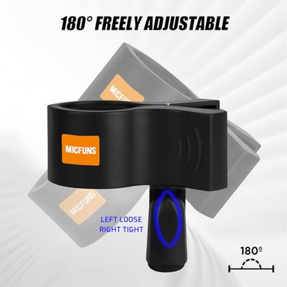Upgraded Microphone Clip, 2 Pcs, Adjustable Mic Holder，32mm and 60mm