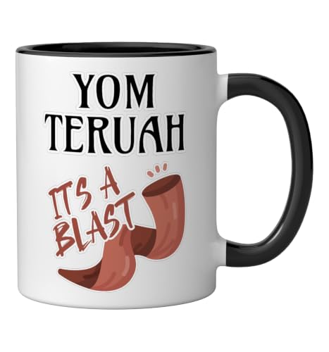 Yom Teruah It's a Bang Ceramic Mug, Black/White - color: Black/White, size: 11 Ounces